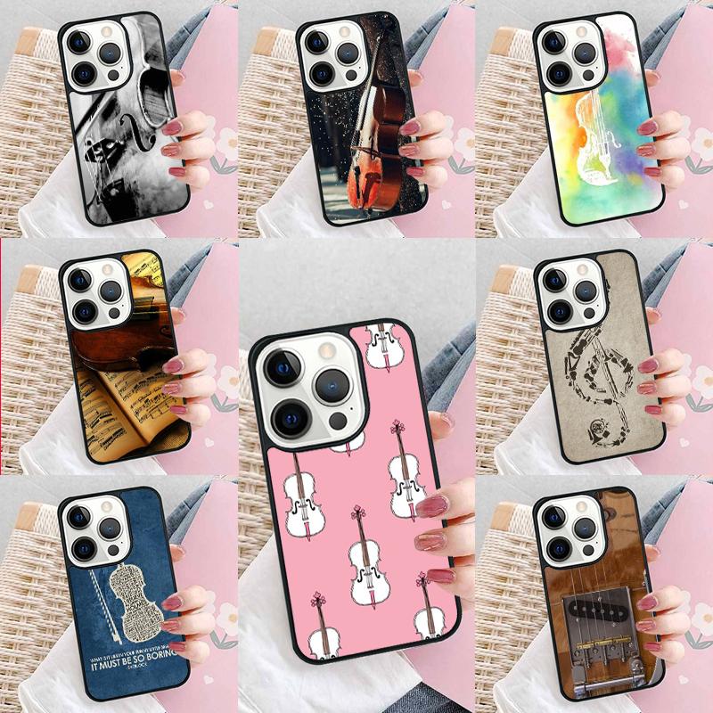 Музыкальные ноты Скрипка Классический Чехол для Телефона Для IPhone 18 17 Air 15 16e 14 13 Pro Max Coque 12 11 Pro Max PLUS