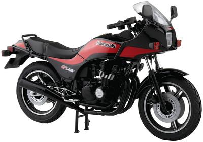 Aoshima Bunka Kyozaisha The Bike Series Kawasaki ZX400Z2 Gpz400F 1984 года, пластиковая модель 1/12 № 18