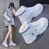 Winter Women's Walking Shoes High Top Jogging Sneakers Students Plush Thick Warm Booties Woman Female Snow Short Ankle Boots
