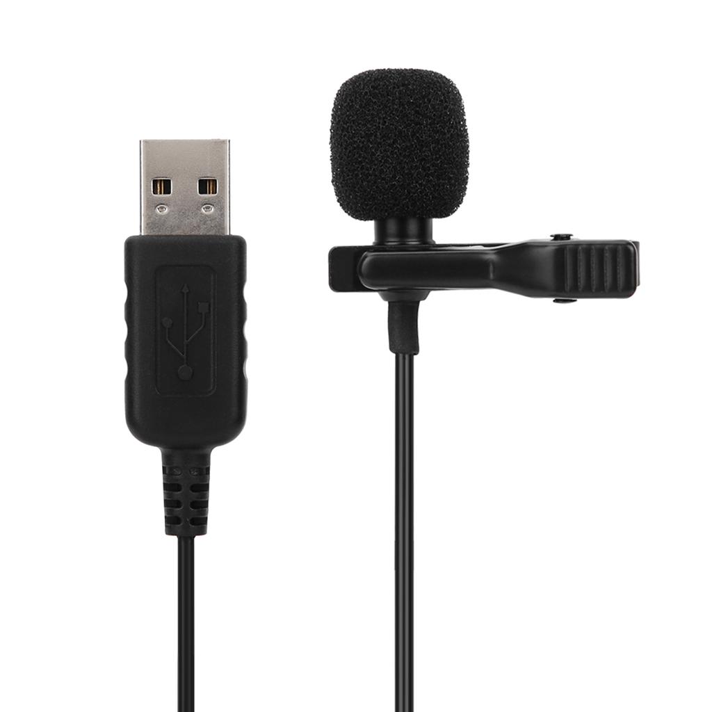 USB Микрофон-клипса для компьютера Всенаправленный Мини-микрофон Конденсаторный для ПК