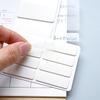 Kawai Чисто-белые Полностью Непрозрачные Стикеры-заметки Классификационные Наклейки Самоклеящиеся Наклейки Бумажные Наклейки для Записей Блокнот для Заметок