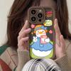 Цветок пива утенок для iPhone17proMax мультяшный чехол для телефона 14 Apple 13 креативный 12/15