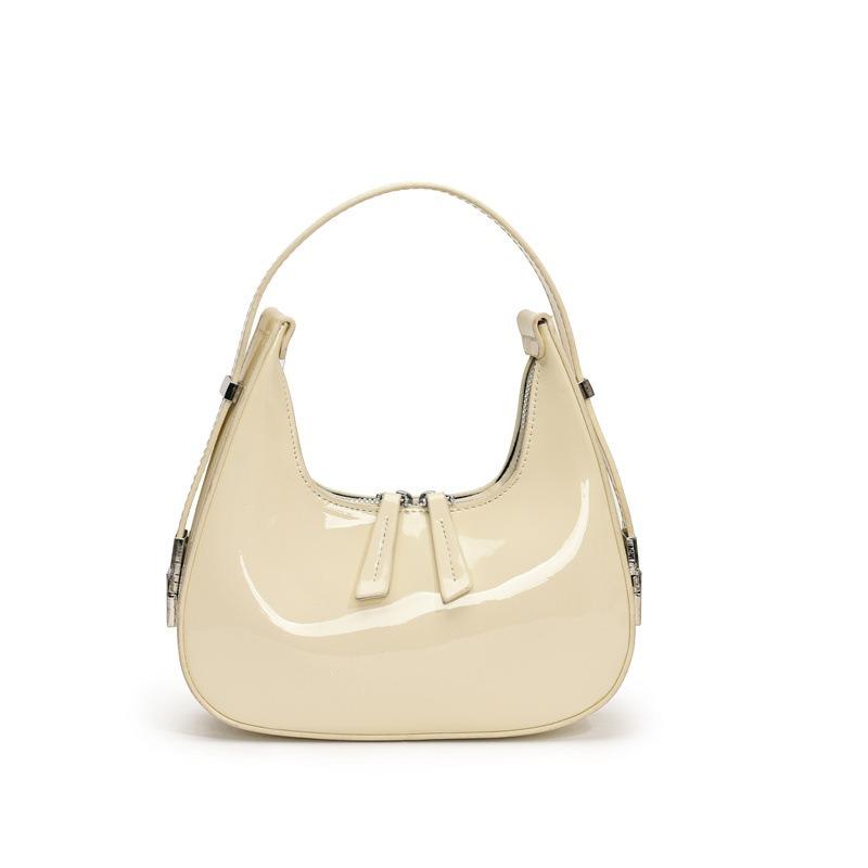 Нишевая дизайнерская сумка из лакированной кожи женская новая весенняя модная универсальная сумка через плечо сумка под мышкой