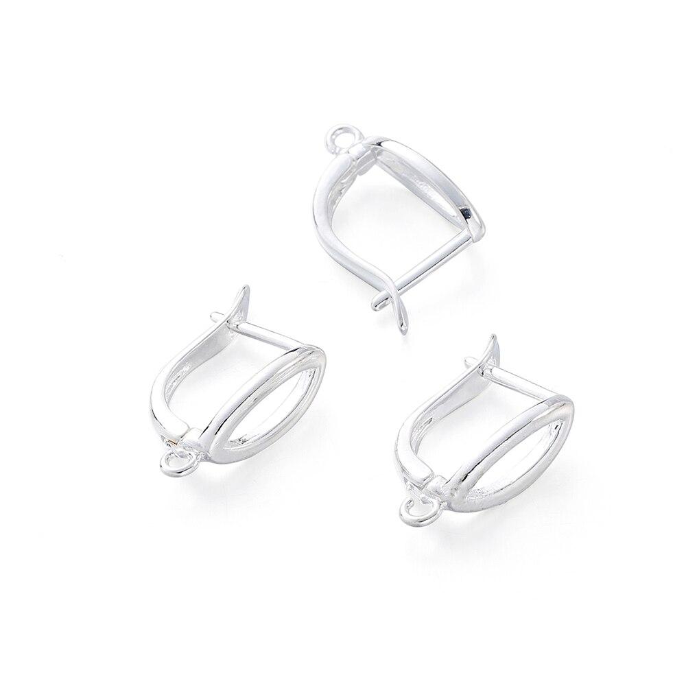 10 шт./лот 19 мм французские крючки для серег с рычагом, проволочные настройки, базовые обручи, фурнитура для сережек для DIY, принадлежности для изготовления ювелирных изделий