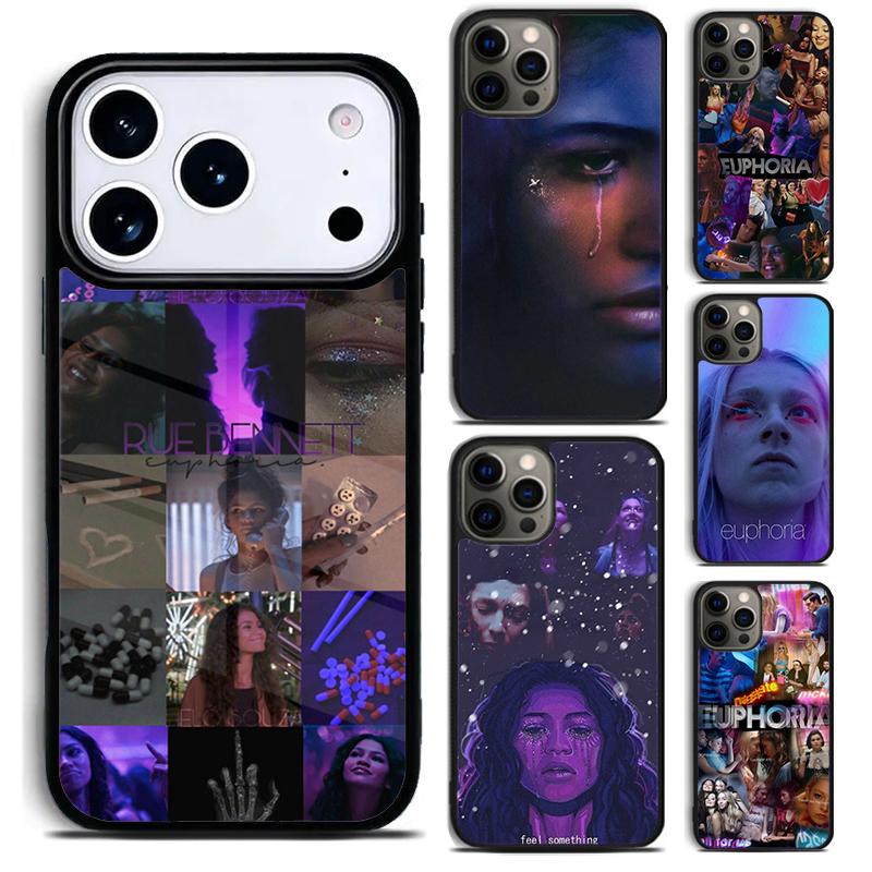Чехол для телефона Euphoria Сезон 2 для iPhone 17 16 15 Pro Max Air 14 13 12 11 Plus Ударопрочный чехол
