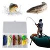 5pcs Skirt Beard Fishing Lures  Weedless Fishing Lure Swim Jig Head Artificial Bait for Bass Pike Swim Jig