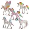 Children's Myths and Legends Early Education Pegasus Animal Model Simulation Rainbow Pegasus Unicorn Decorative Ornaments Toy