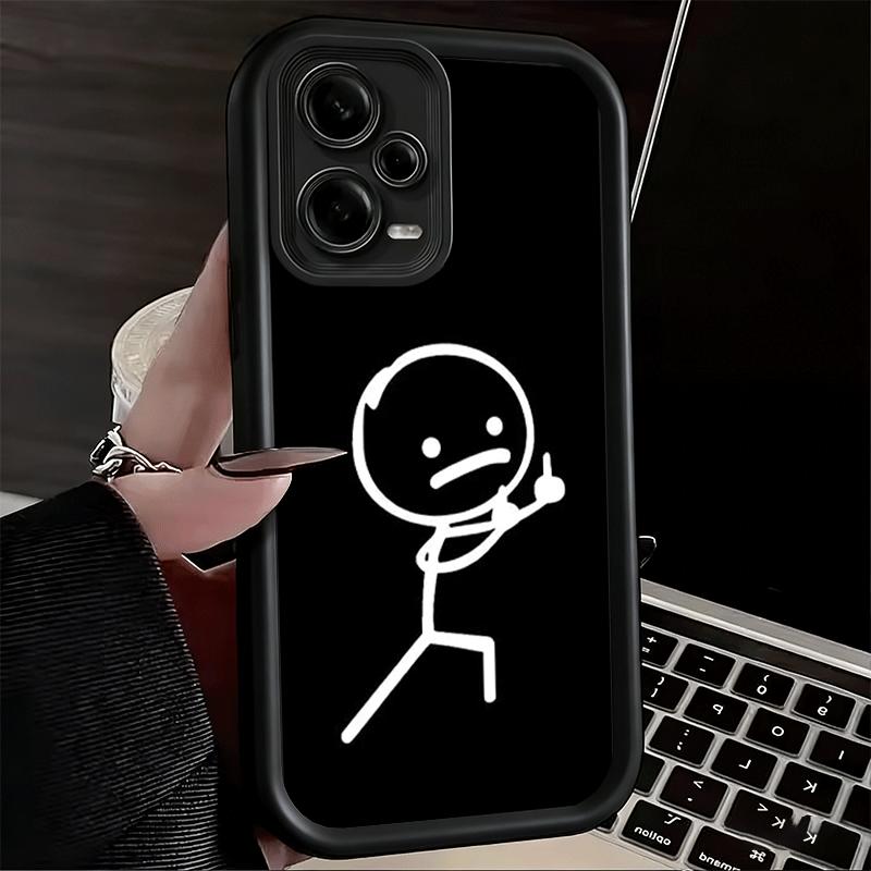Чехол для телефона Xiaomi Redmi Note 15 14 13 Pro Plus Funny Stickman Matchman Shell 12S 11 11S 11T 5G 14S из мягкого силикона.