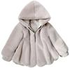 Осень-зима Детская одежда Пальто для девочек Thikcen Sweet Fur Fashion Rabbit Fur