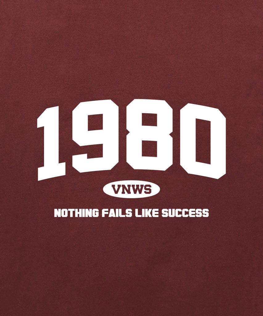VANNWORKS 1980 Логотип Лонгслив (Vls0067) Бургундия