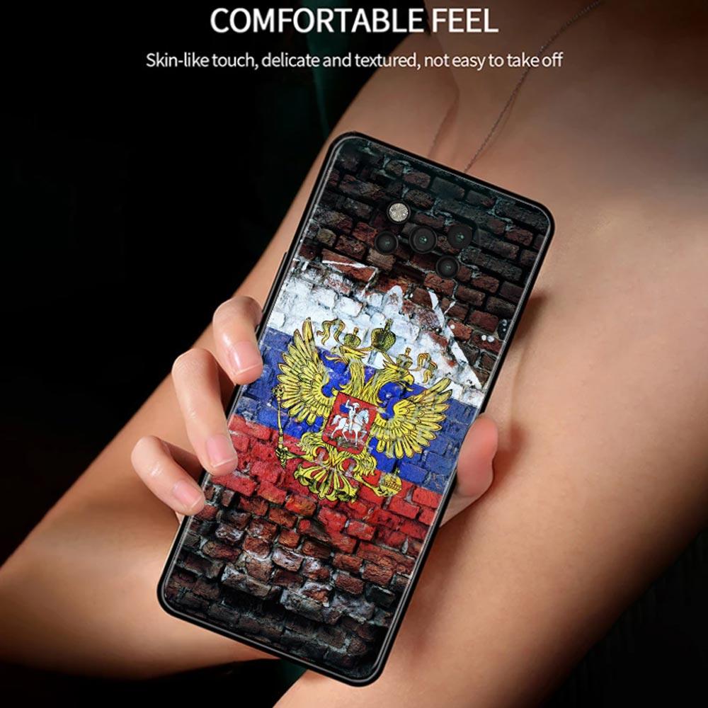 Эмблема с российскими флагами для Xiaomi F3 X3 GT Poco X3 NFC M3 Pro F1 Para для MI Note 10 Pro, чехол для Xiaomi CC9 Pro A3 A2 Lite