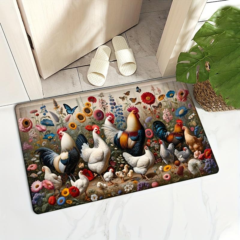 1 шт., кухонный коврик с мотивом фермерского дома, мягкий утолщенный кухонный коврик, водонепроницаемый нескользящий маслостойкий напольный коврик, коврик для бега