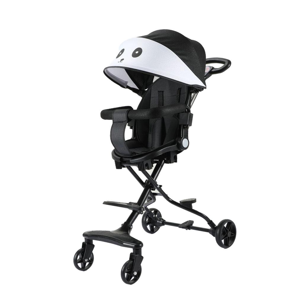 Детская коляска, складная, легкая, для новорожденных, с солнцезащитным козырьком, универсальное переднее колесо для