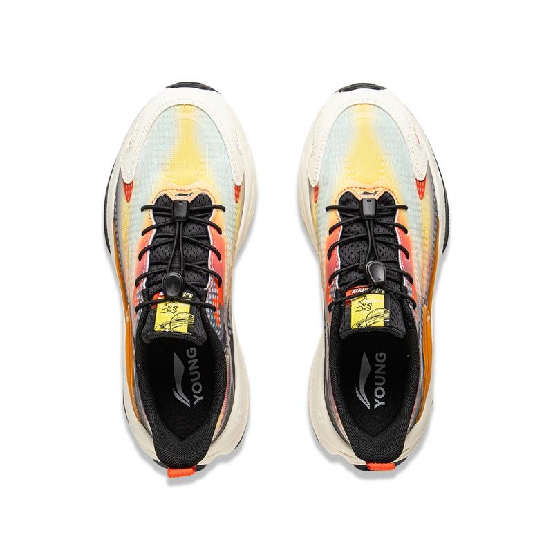 Li Ning Детская спортивная серия Lifestyle Ночной Эльф 5 Удобные Универсальные Амортизирующие Износостойкие Отскок Низкий Верх Повседневная Обувь YKCV138-7