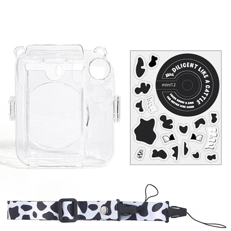 Для Fujifilm Instax Mini 12 прозрачный чехол для камеры защитная сумка для переноски чехол с плечевым ремнем сумка для хранения