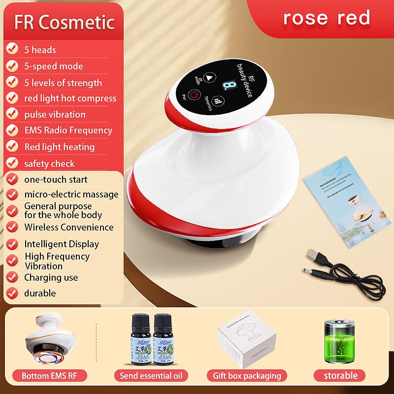 Косметический аппарат RF, лифтинговый аппарат EMS с подогревом для изысканного домашнего использования, подходит для подтяжки носогубных складок на лице, укрепления кожи и массажа живота