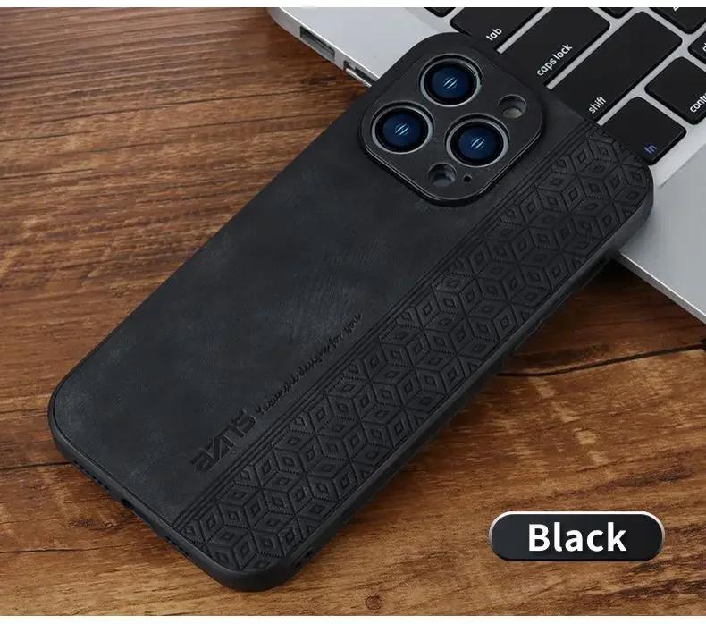 Роскошный кожаный деловой чехол для телефона для iPhone 16 15 11 13 12 14 Pro Max Plus 13 12 Mini X XR XS 8 7 Plus Противоударный мягкий чехол