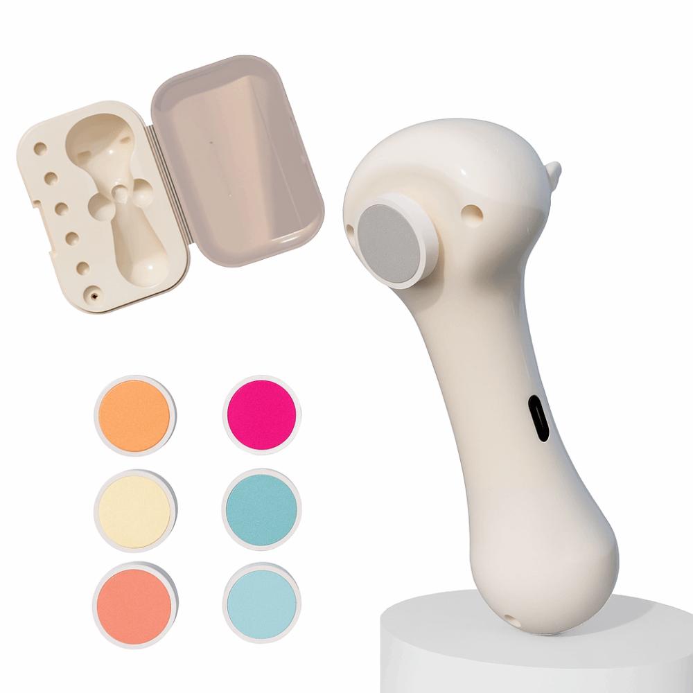 Low Noise Electric Parrot Nail Trimmer USB Charging Polisher Wheel Pet Nail Grinder with 6 Grinding Heads Anti-Pinch