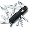 Victorinox Huntsman Швейцарский армейский нож Черный 15 функций Компактный мультитул для кемпинга, пешего туризма, готовности к чрезвычайным ситуациям
