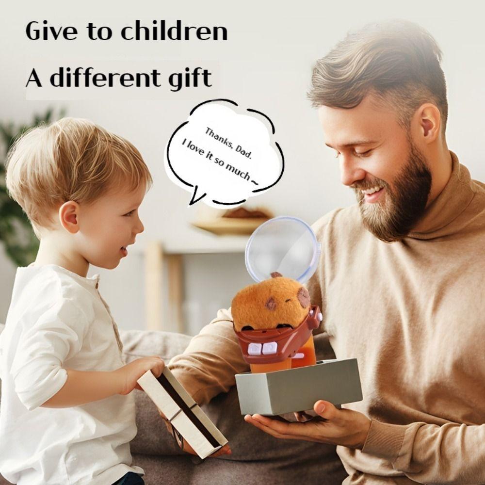 USB-зарядка Капибара Часы Электрическая Игрушка 3D Мультяшный Кролик Гоночные Игрушки для Подарка на День Рождения