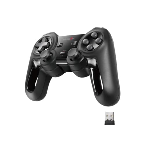 Elecom Wireless Gamepad 13 Buttons Xinput Vibration Rapid Fire High Durability Black JC-U4113SBK
