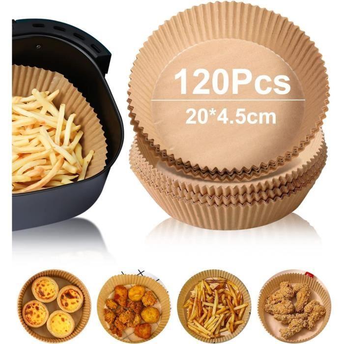 Air Fryer Paper Sheets 120 pcs,Air Fryer Cooking Paper Paper Liner,Air Fryer Parchment Paper,Round Paper for Air Fryer