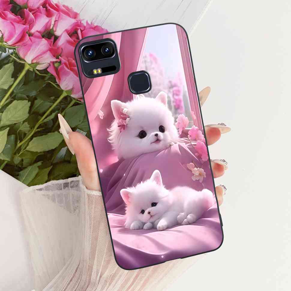 For Asus Zenfone 3 Zoom Case Cartoon Butterfly Lion Silicone TPU Black Soft Cover For Asus ZE553KL Phone Cases Bumper Fundas