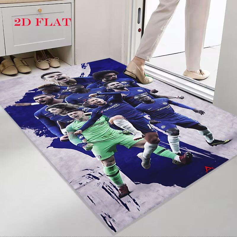 Постер Chelsea FC Ковер для гостиной, спальни, дома, украшение дивана, Нескользящий коврик для детских игр