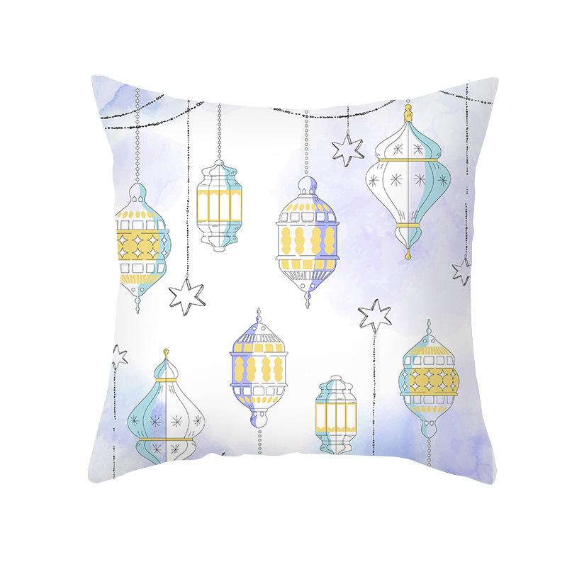 New Moon Pillow Case Peach Skin Printed Home Fabric Living Room Sofa Cushion Cover Bedroom Pillow Cover