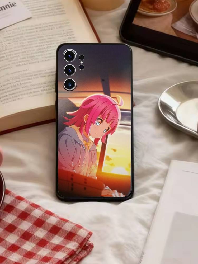 Чехол для телефона Love Live Тэннодзи Рина для Samsung S26, S25, S24, S23, S22, S21, S20, Ultra, Plus, FE Черный Мягкий Чехол