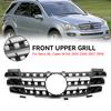 Передняя решетка радиатора подходит для Mercedes ML-Class W164 2005-2008 хром/черный