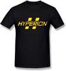 Мужская черная футболка Borderlands с логотипом Hyperion