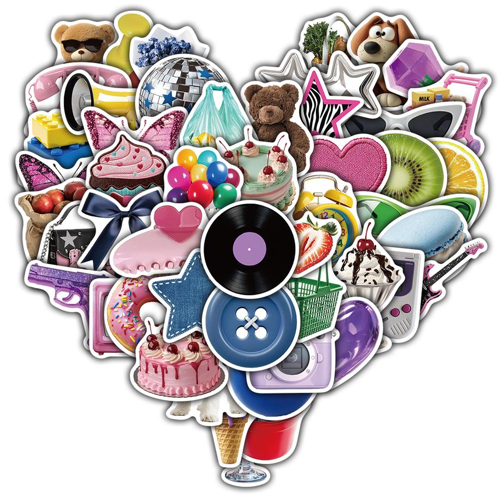 50/100PCS Y2K Style Stickers Notebook Bicycle Personalize Laptop Luggage Motorcycle Coffee Modern Skateboard Dormitory Sticker