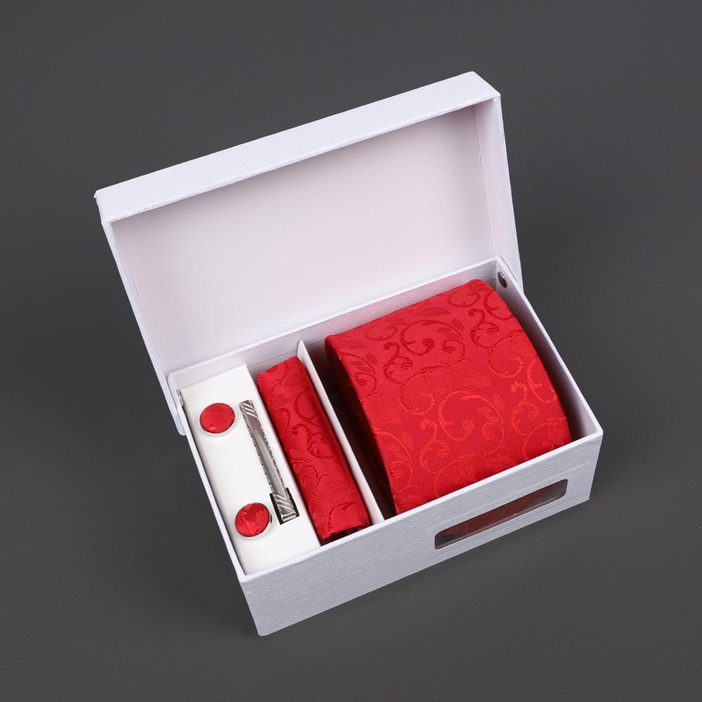 2025 Men'S Tie Premium Gift Box Jacquard Embroidered Tie Tie Logo Making