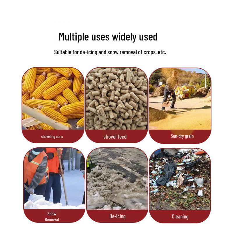 Прочная прозрачная закаленная пластиковая лопата для зерна и снега