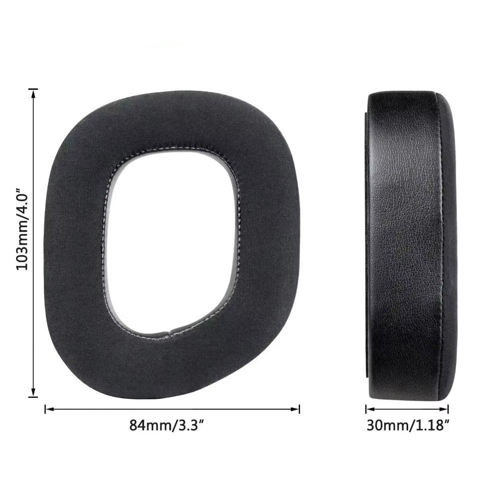 1Pair Breathable Ear Pads Sponge Foam Earpads for Corsair HS80 RGB Headphone Accessories
