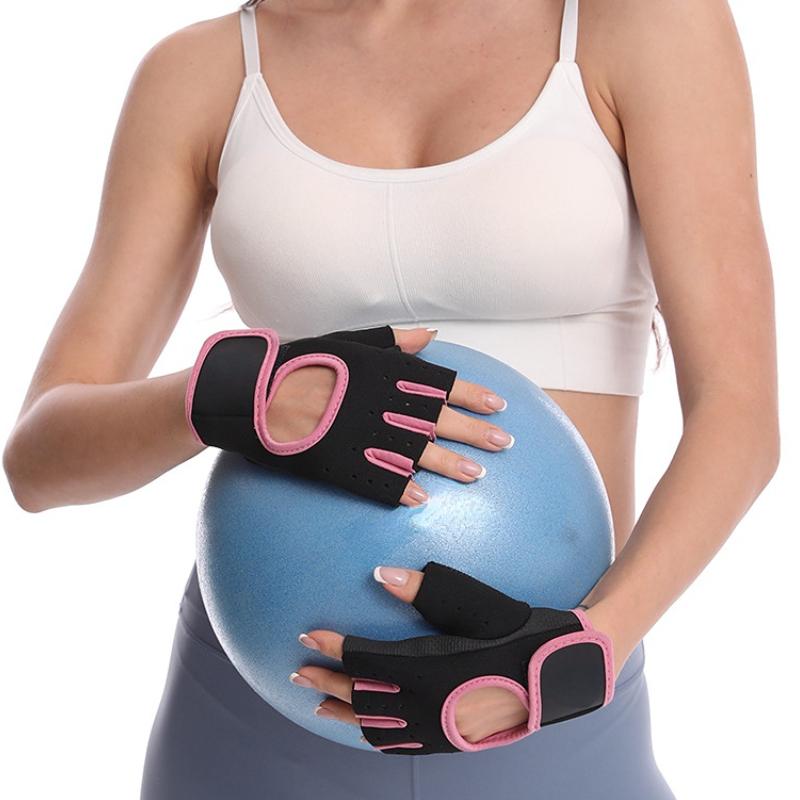 Перчатки для тяжелой атлетики, женские и мужские перчатки для фитнеса и спортзала, дышащие нескользящие гелевые подушечки с половиной пальца, перчатки для бодибилдинга с гантелями