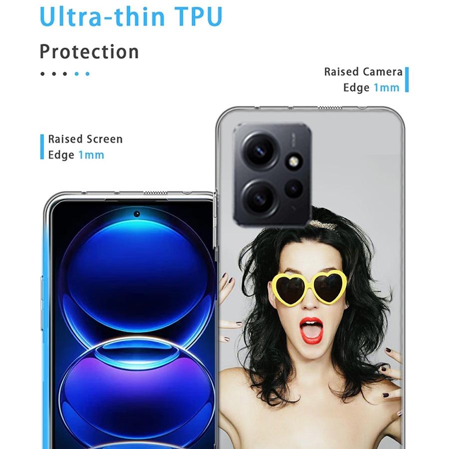 Singer K-Katy Perry Phone Case For Redmi Note 14 15 Pro 5G 13 12 Pro Plus 11 11T 11E 11S 10 Pro 10S 9 9S Cover Cell Clear TPU Ca