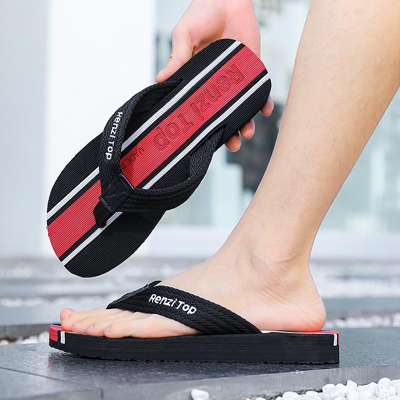 Шлепанцы мужские крутые тапочки мужские пляжные туфли повседневные летние трендовые нескользящие персонализированные модные уличные вещи