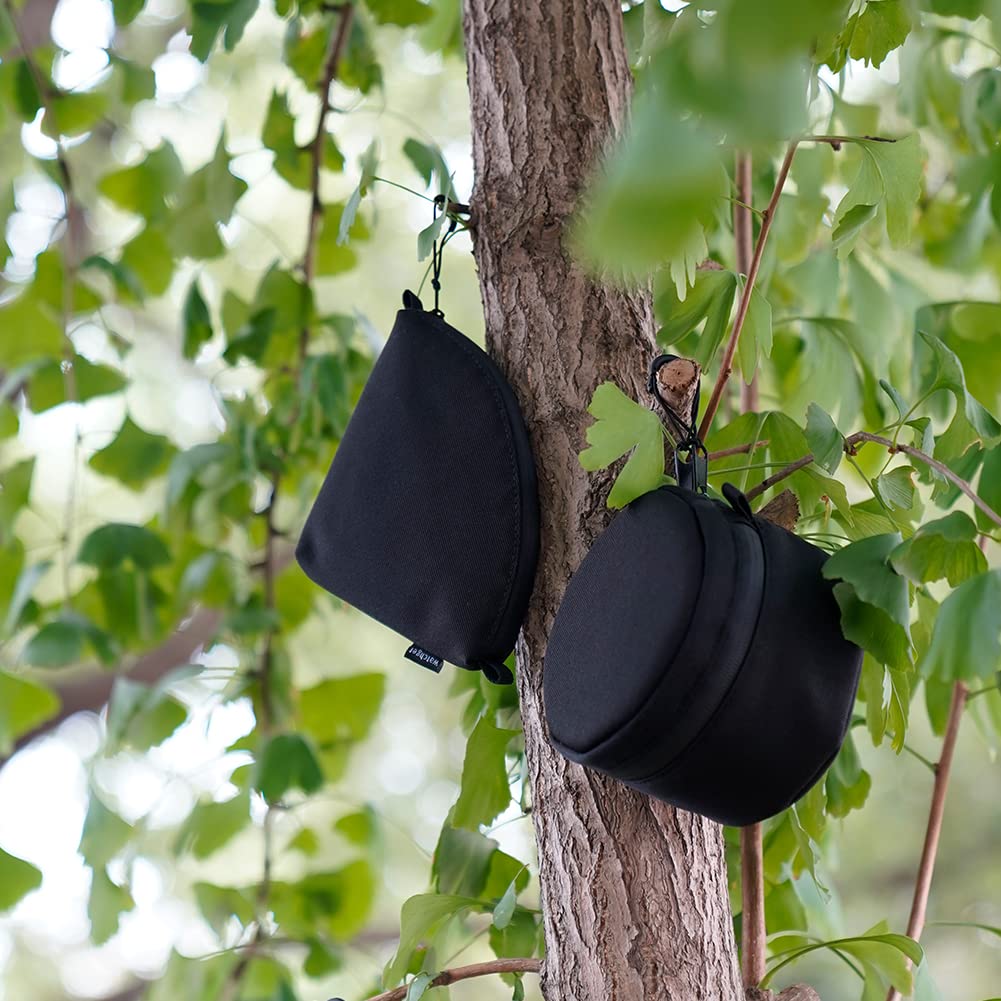 Watchget Coffee Filter Holder, Reusable Coffee Paper Filter Storage Bag for Cone-Shaped Filter Paper, V60 Waterproof Canvas, Perfect for Outdoor