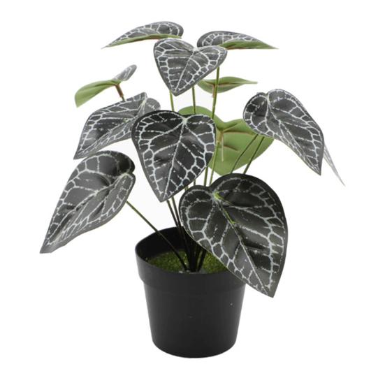 Искусственное растение в горшке Реалистичное искусственное зеленое растение Долговечное горшечное растение Монстера