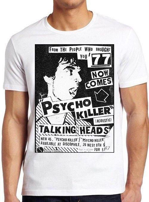Talking Heads Psycho Killer Группа Панк-рок Постер Музыкальный Подарок Футболка T-Shirt 7278