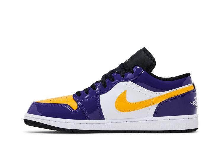 Мужские кроссовки Nike Jordan 1 Low SE Lakers Court Purple/White/Black/University Gold