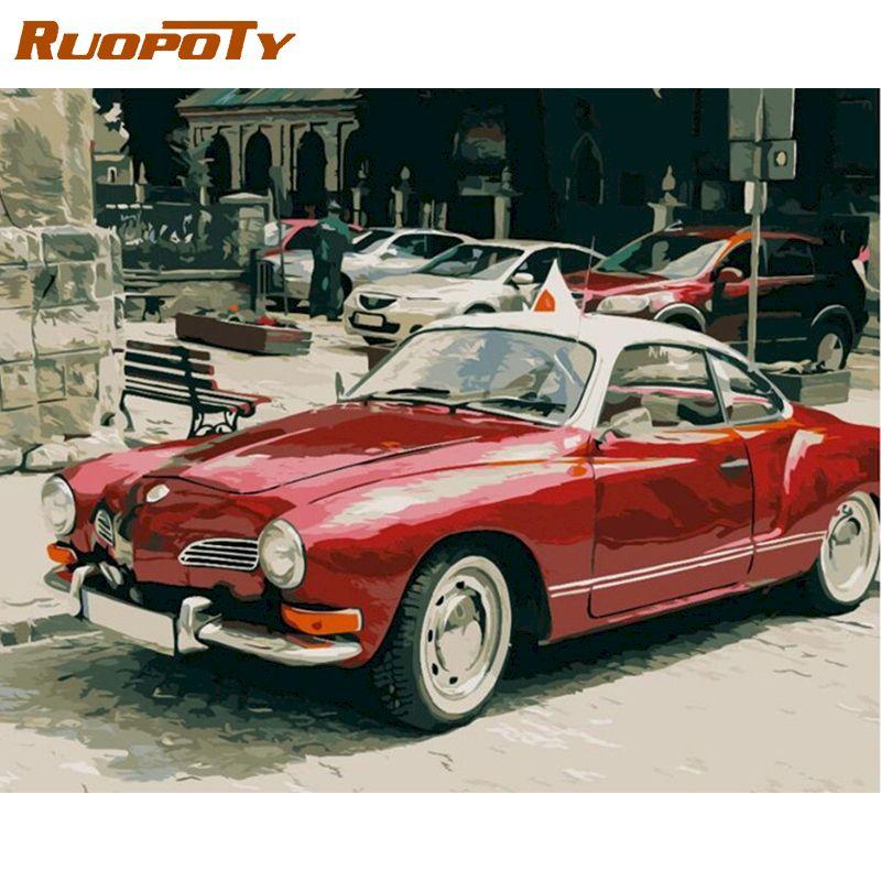 RUOPOTY Frame Picture DIY Painting By Numbers Acrylic Paint On Canvas Modern Wall Art Picture Unique Gift For Home Decor Artwork