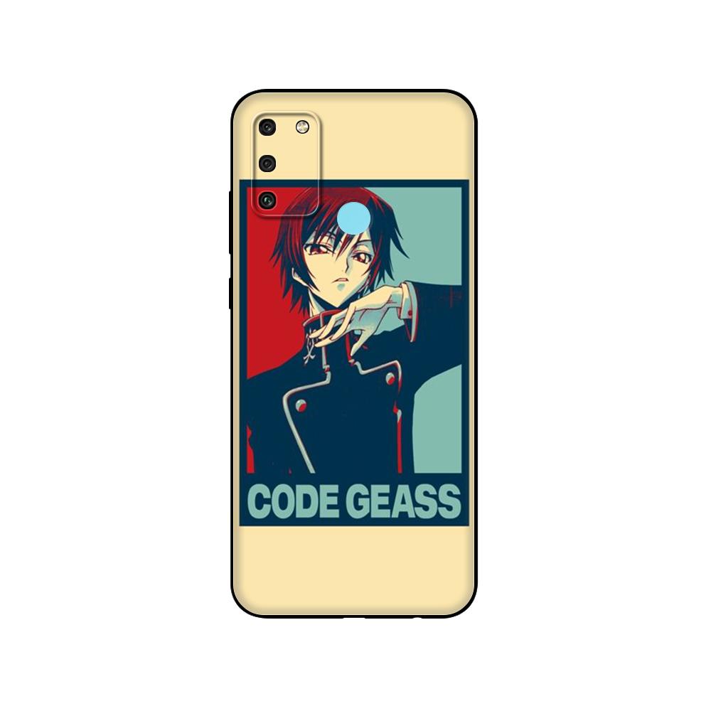Черный чехол из ТПУ для Huawei Honor 8a Prime 8s Prime 9 Lite Honor 9A 9C 9X Premium 9x Pro 9S чехол японского аниме Code Geass
