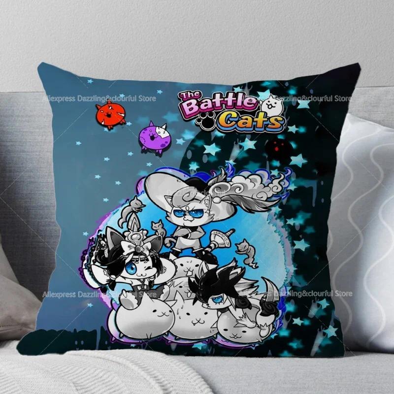 Подушка для кровати Battle Cats, чехол для детской кроватки, персонализированный защитный чехол для подушки, декор комнаты, подарок для ребенка, без вставки,(3)