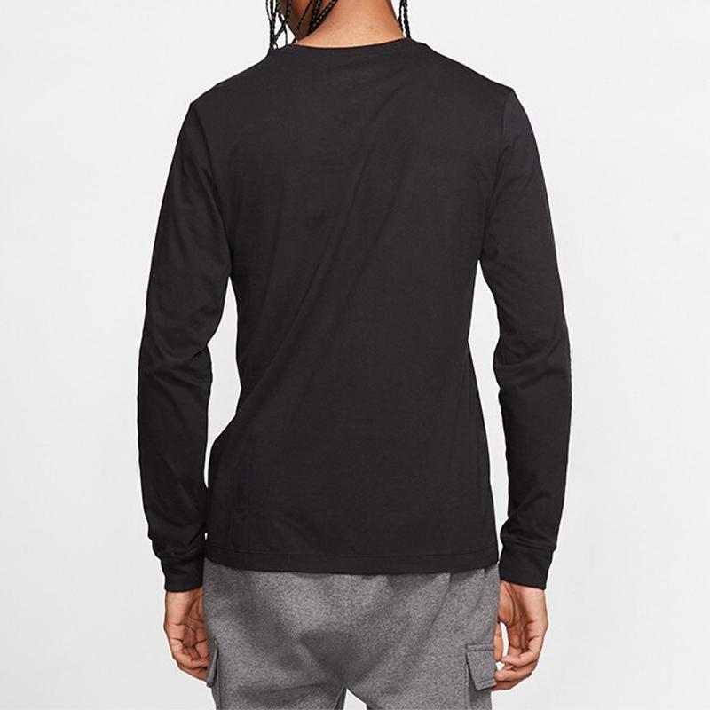 Nike Футболки Мужские Черные С Круглым Вырезом Умеренный Прямой Крой CI6292-010