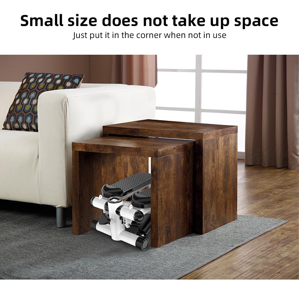 Мини-степпер для домашних упражнений с резинками, степпер для фитнеса с ЖК-монитором