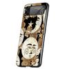 Funny Sun Moon Face Cover Phone Case For Samsung Galaxy Z Flip 7 6 5 4 3 5G Flip7 Flip6 Flip5 Flip4 Flip3 Black Fundas Shell Gal