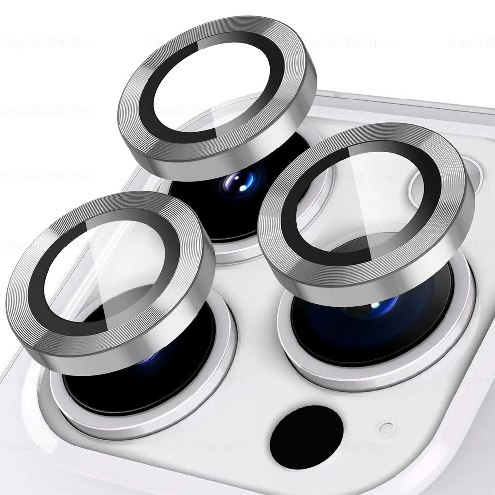 3-2PCS Camera Lens Protector For iPhone 17 Pro Max 17Pro 17Air Metal Ring Protector Glass For iPhone 14 15 16 ProMax Camera Lens 4